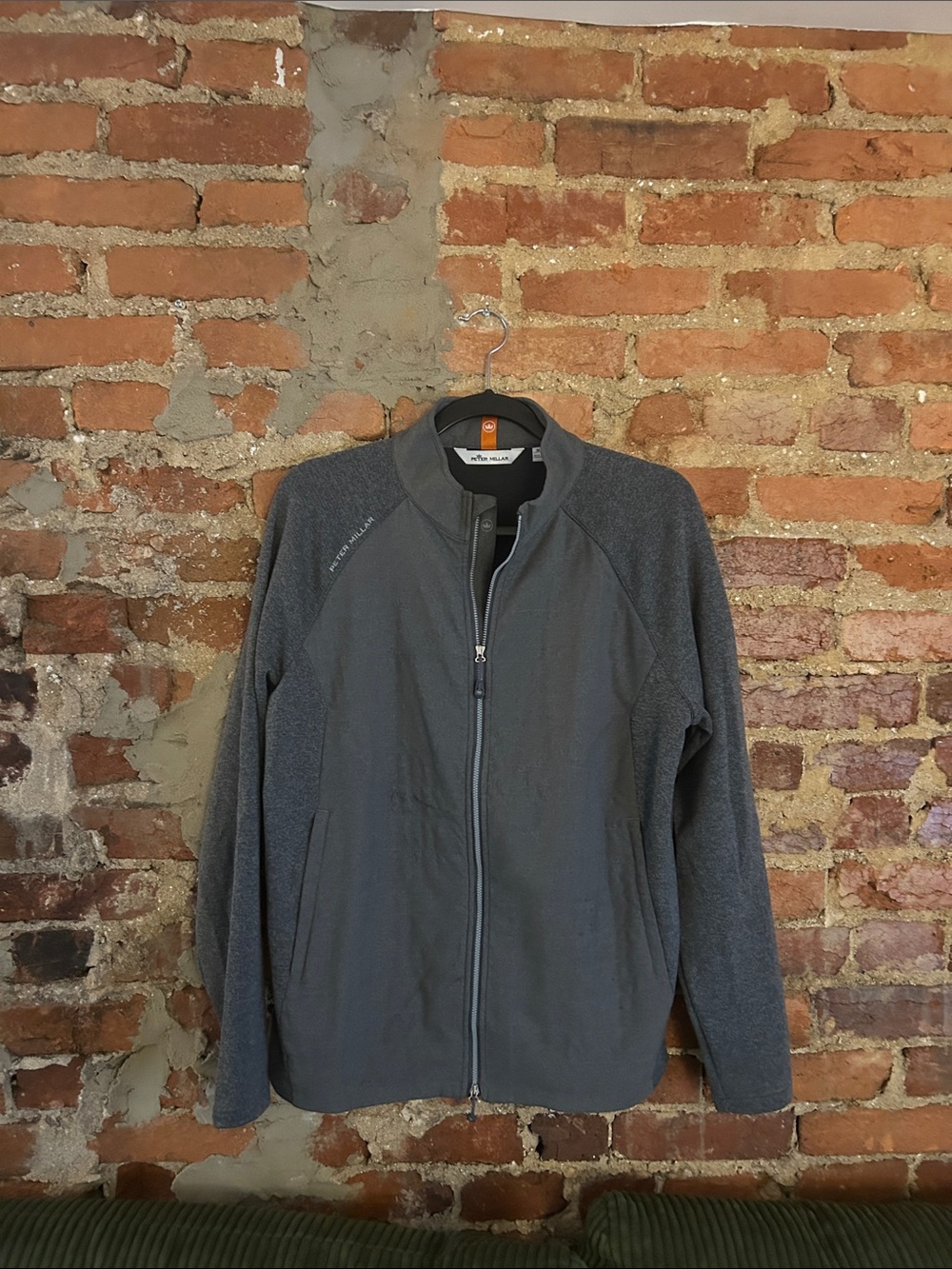 Peter Millar Charcoal Full-Zip Men's Jacket